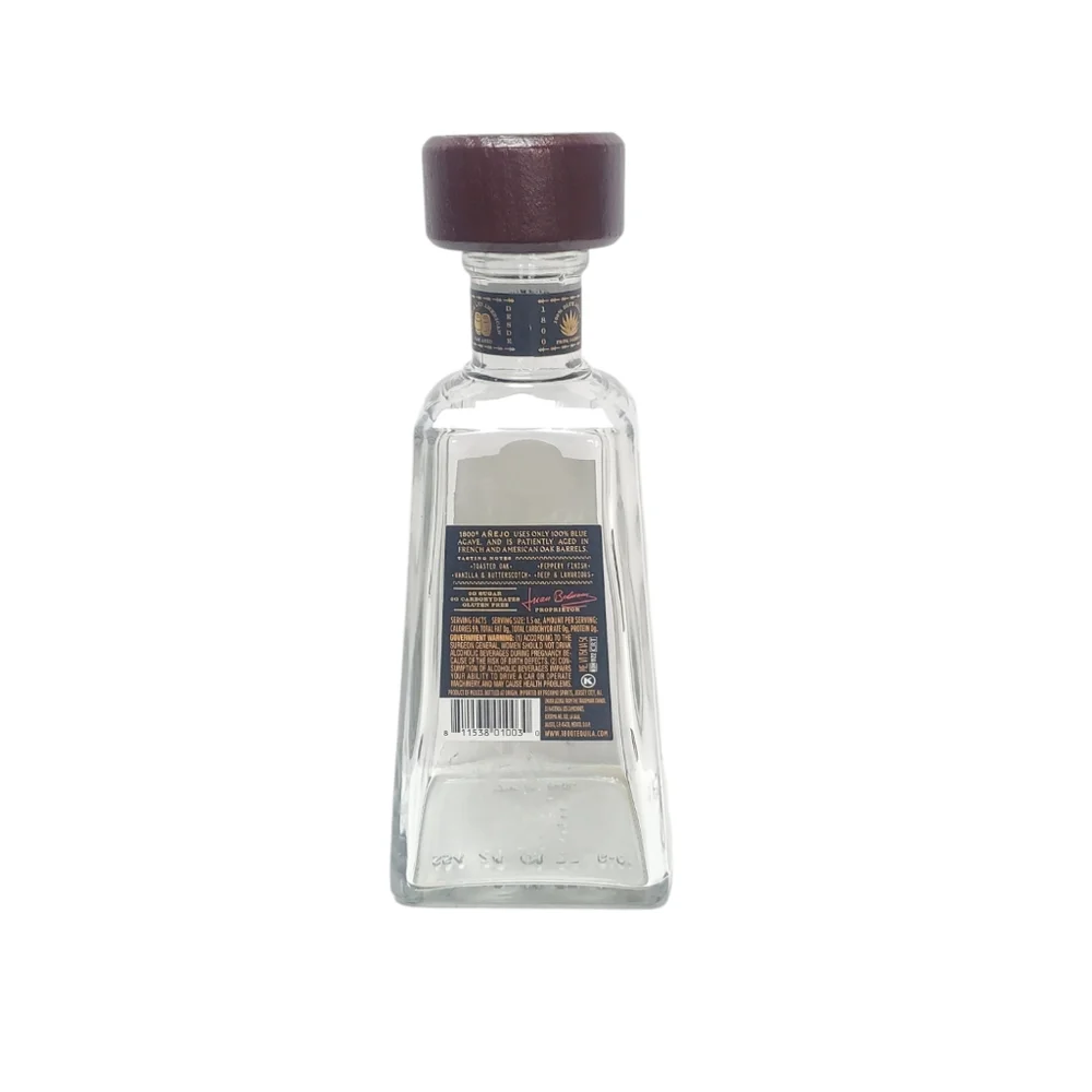 1800 Tequila Anejo Agave Azul 750ml Empty Bottle
